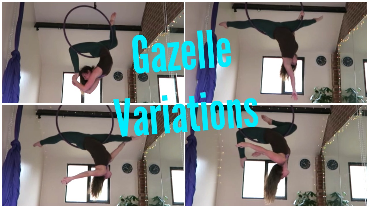 9 Aerial Hoop Gazelle Variations