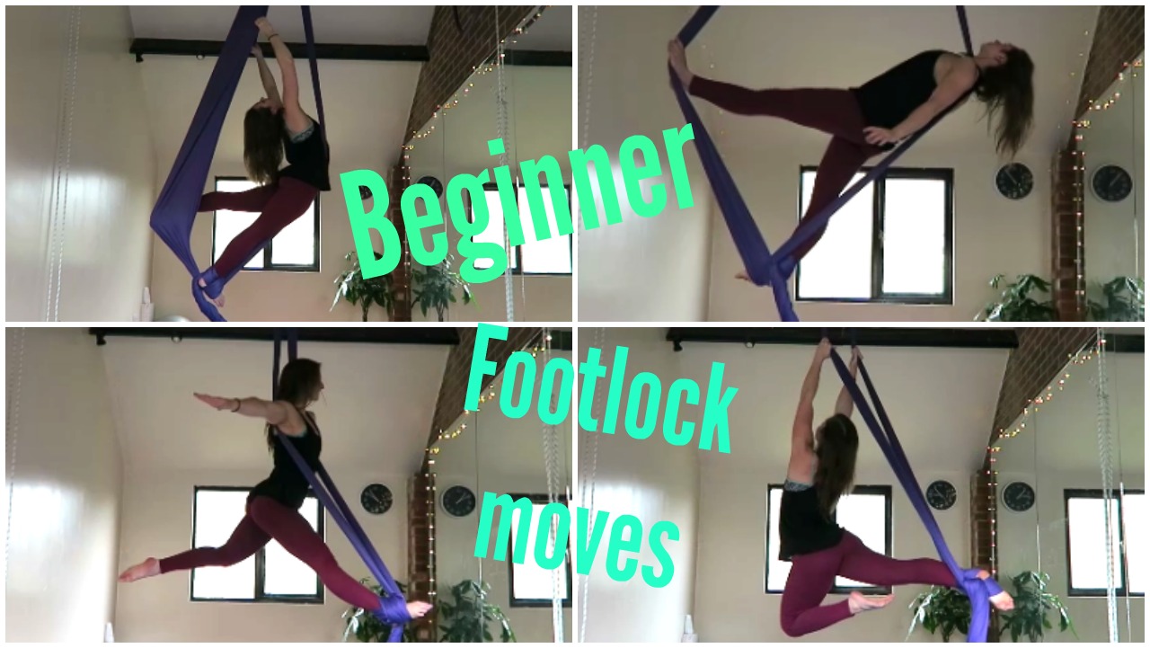 9 Beginner Footlock Moves on the Aerial Silks