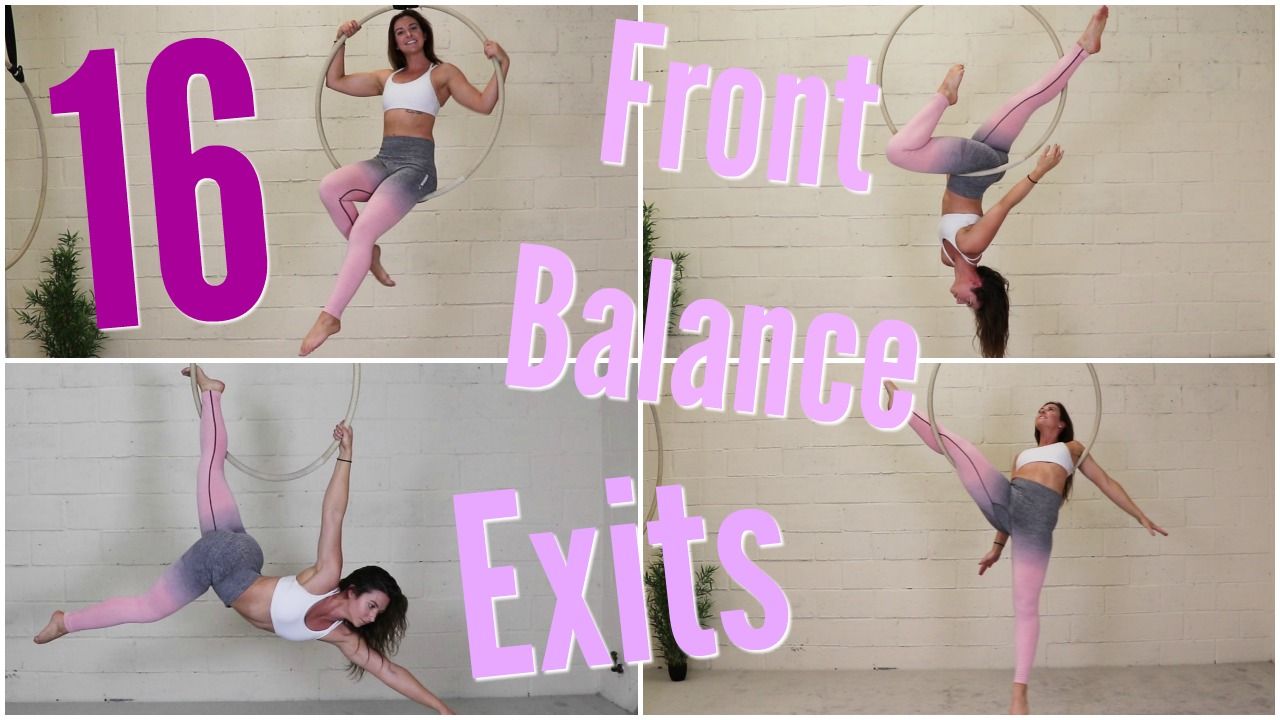 Aerial Hoop 16 Moves from a Front Balance